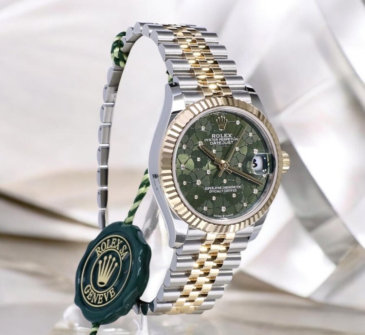 Rolex Datejust 31 Jubilee Gold Steel Olive Green 31 Mm Unworn 2025