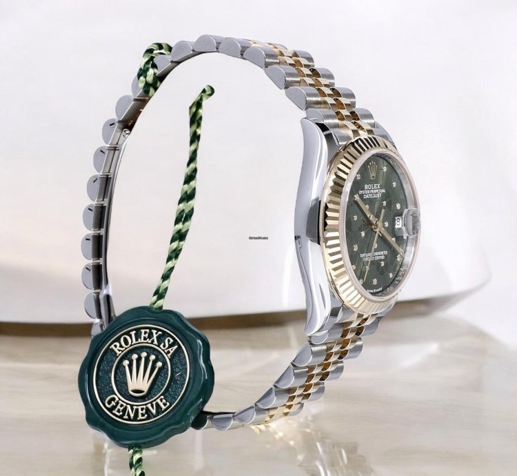 Rolex Datejust 31 Jubilee Gold Steel Olive Green 31 Mm Unworn 2025