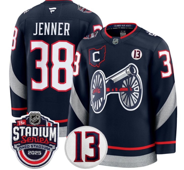 Men Boone Jenner Jersey 38 Columbus Blue Jackets 2025 Stadium Series Stitched