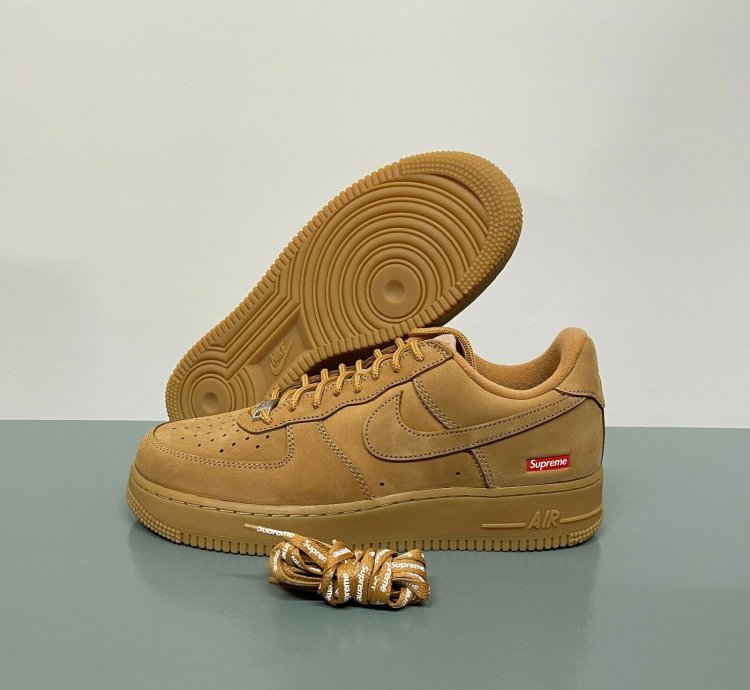 Ds Nike Supreme Air Force 1 Low Sp Wheat Dn1555-200 Sz 8 5