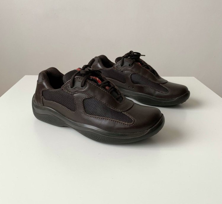 Ds Prada America Cup Two Tone Brown