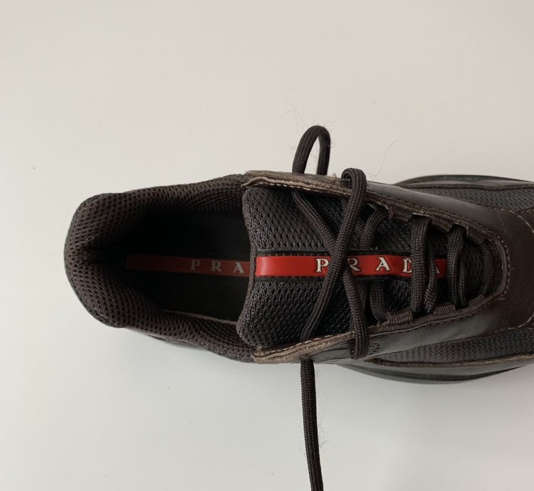 Ds Prada America Cup Two Tone Brown