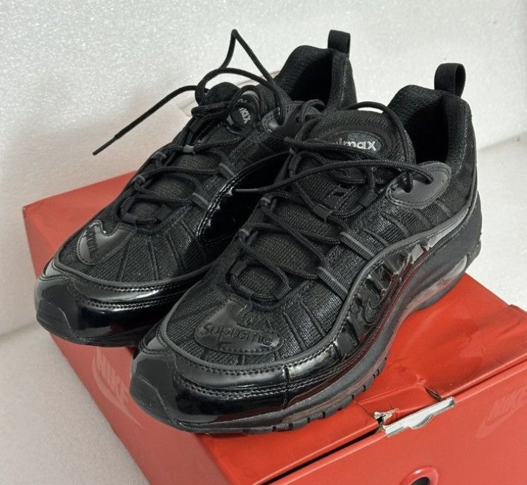 Ds Supreme Nike Air Max 98 Triple Black Sz 11 5