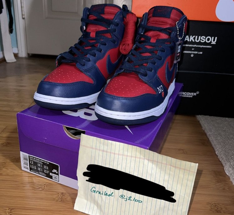 Ds Supreme Nike By Any Means Dunk High Og