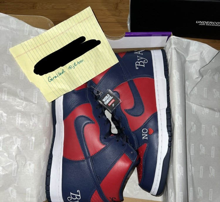 Ds Supreme Nike By Any Means Dunk High Og