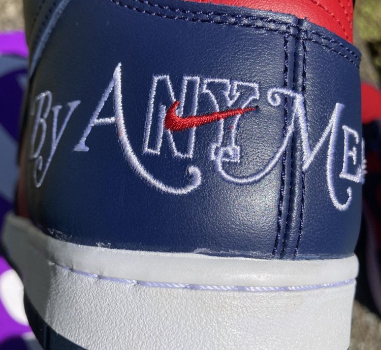 Dunk High By Any Means Navy Red