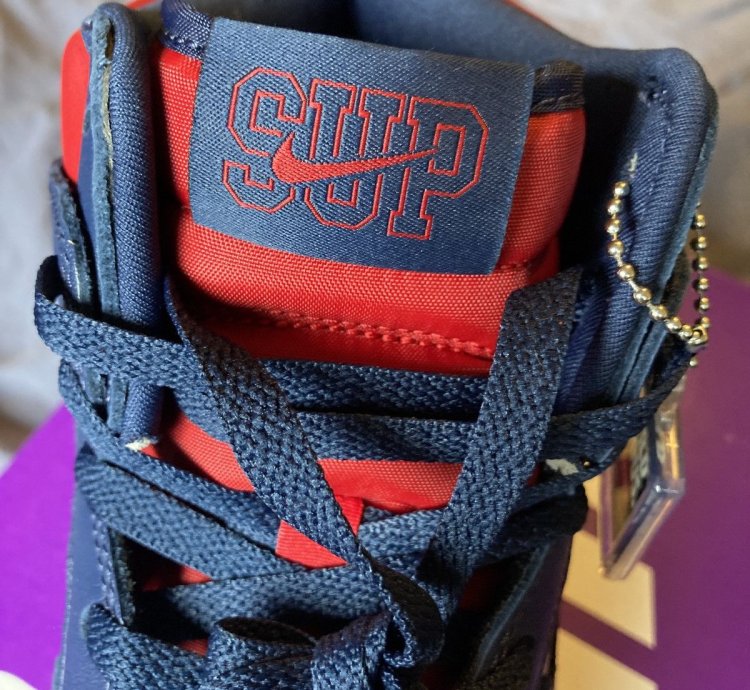 Dunk High By Any Means Navy Red
