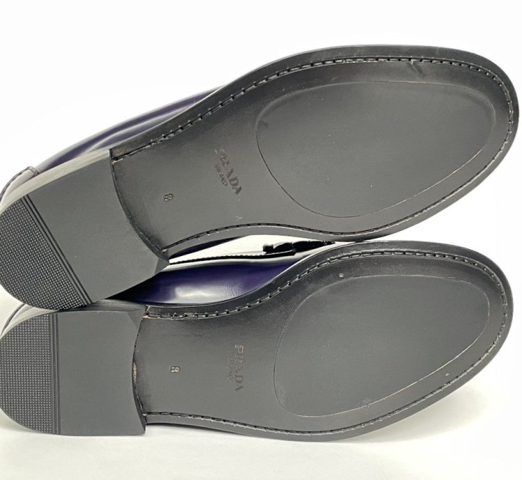 Eggplant Purple Polished Leather Loafers