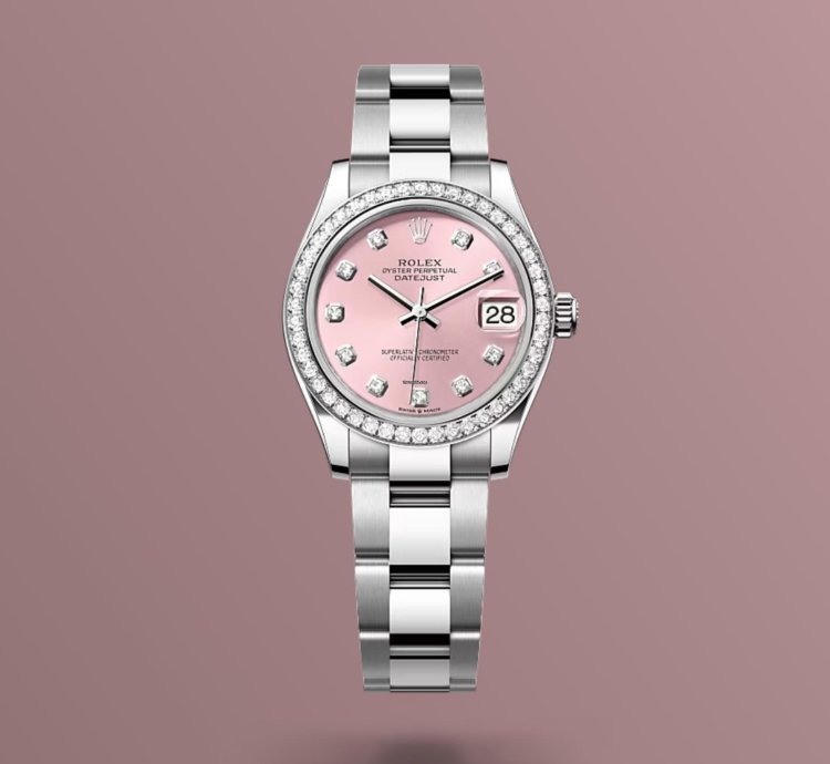 Rolex Datejust 31 New 2024 Pink Diamond Dial Diamond Bezel Stainless Steel Oyster Bracelet