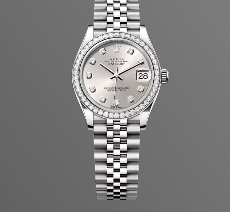 Rolex Datejust 31 New 2024 Silver Diamond Dial Diamond Bezel Stainless Steel Jubilee Bracelet