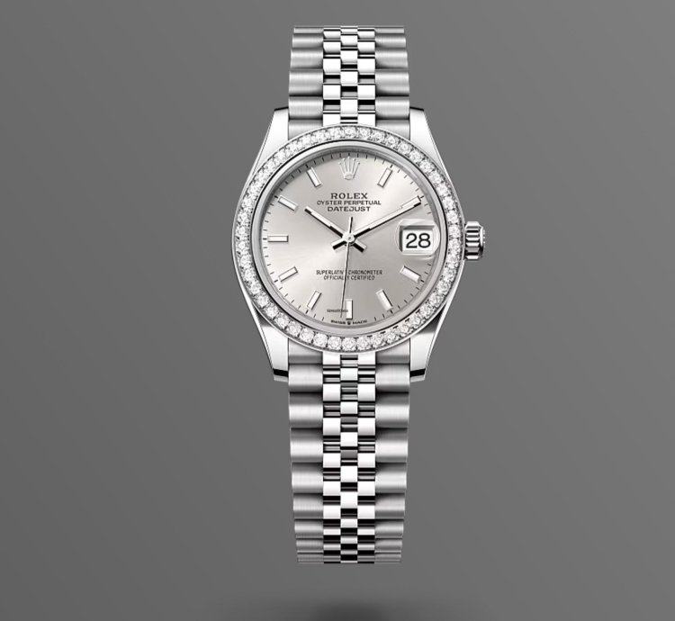 Rolex Datejust 31 New 2024 Silver Index Dial Diamond Bezel Stainless Steel Jubilee Bracelet