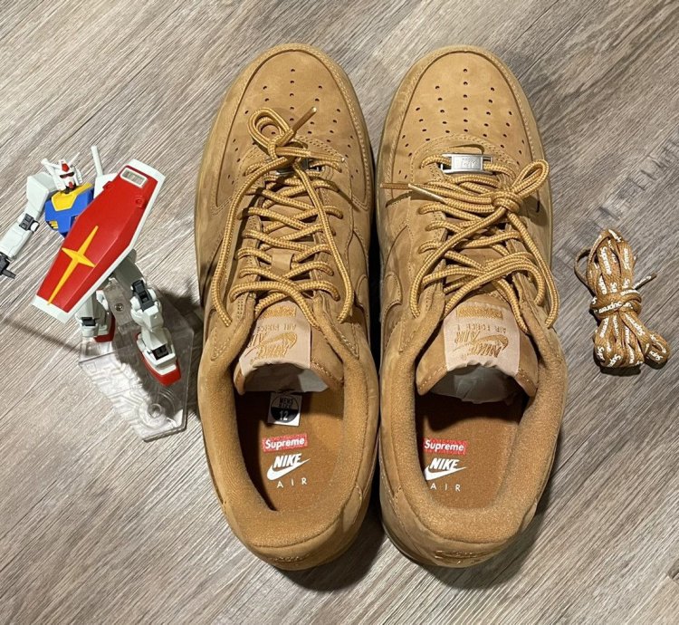 Fw21 Supreme Nike Air Force 1 Low Wheat