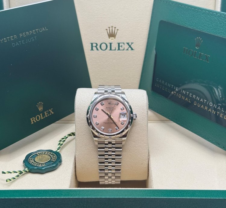 Rolex Datejust 31 New 2025 Pink Diamond Dial Scattered Diamond Bezel Stainless Steel Jubilee