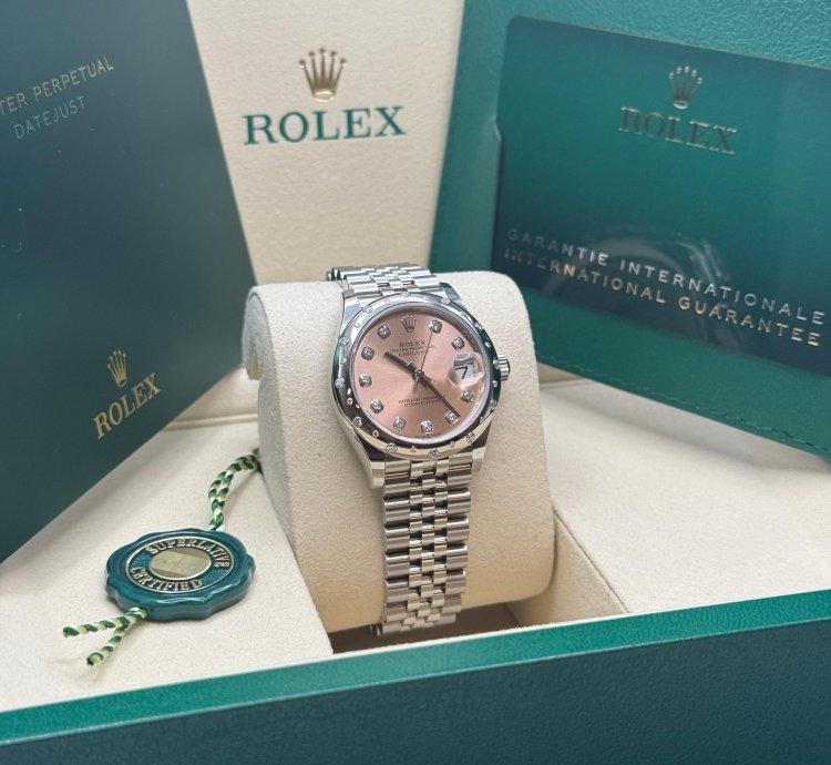 Rolex Datejust 31 New 2025 Pink Diamond Dial Scattered Diamond Bezel Stainless Steel Jubilee