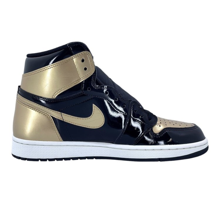 1 Retro High Nrg Patent Gold Toe