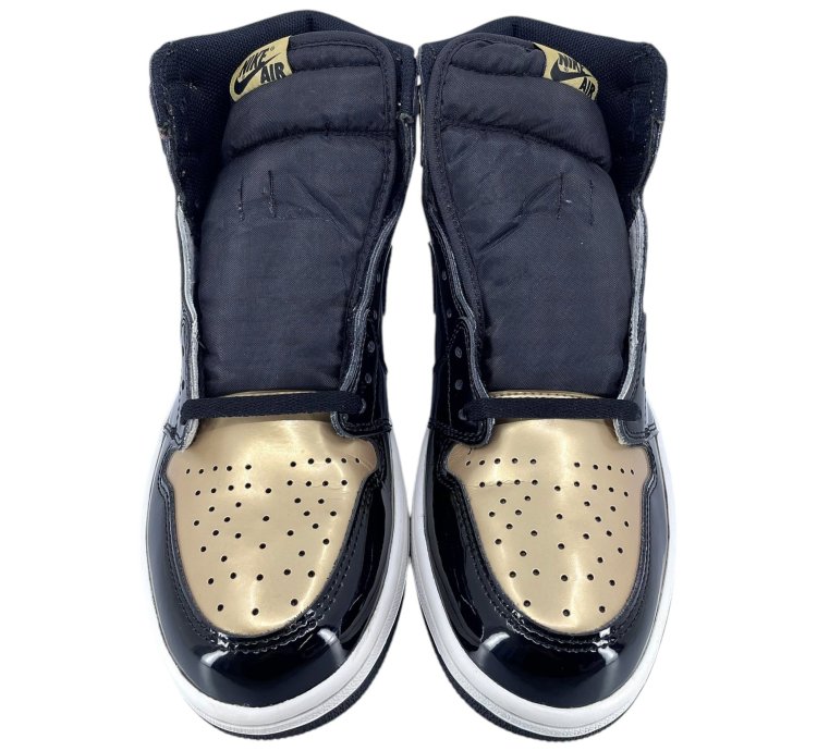 1 Retro High Nrg Patent Gold Toe
