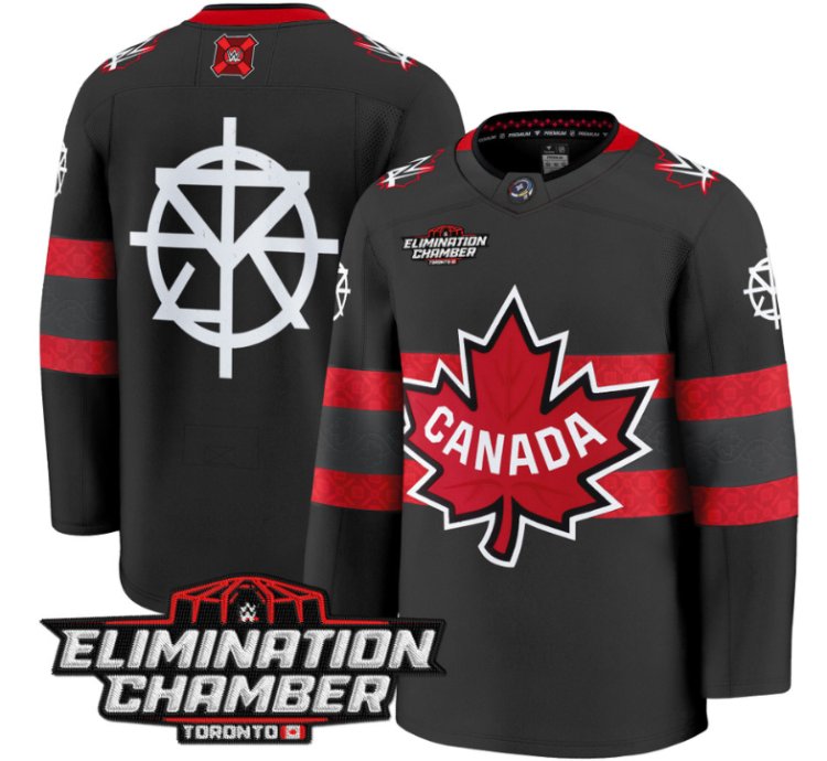 Men Seth Rollins Jersey Elimination Chamber Toronto 2025 Premium Stitched Black