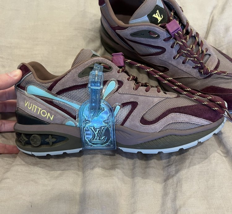 Louis Vuitton - Lv Trail Sneaker Purple And Blue Suede