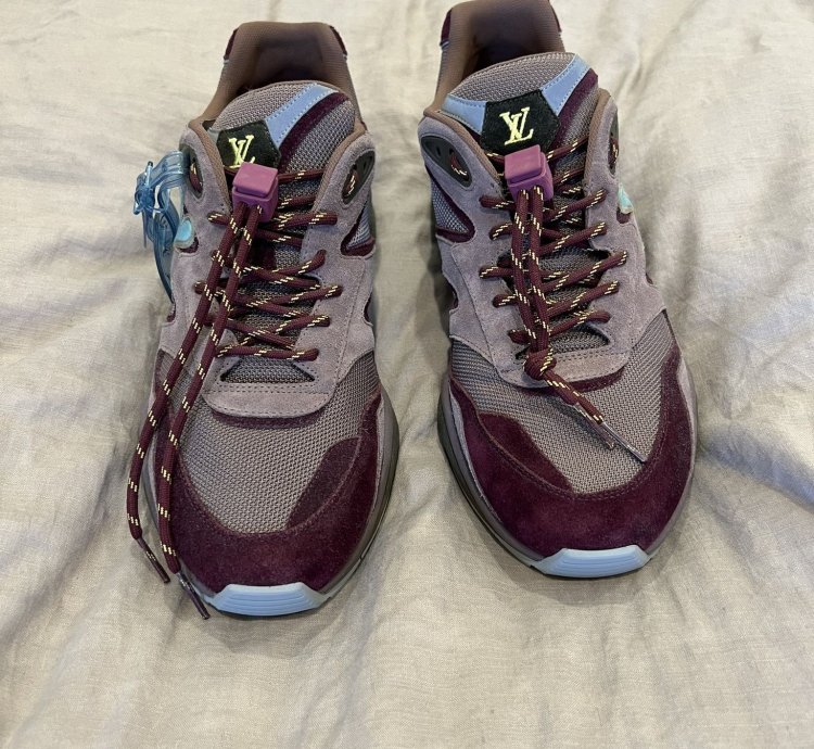 Louis Vuitton - Lv Trail Sneaker Purple And Blue Suede