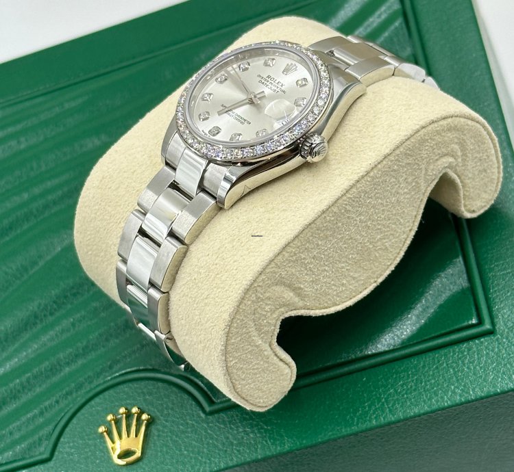 Rolex Datejust 31 Silver Diamonds Oys