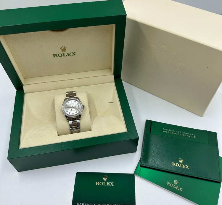 Rolex Datejust 31 Silver Diamonds Oys