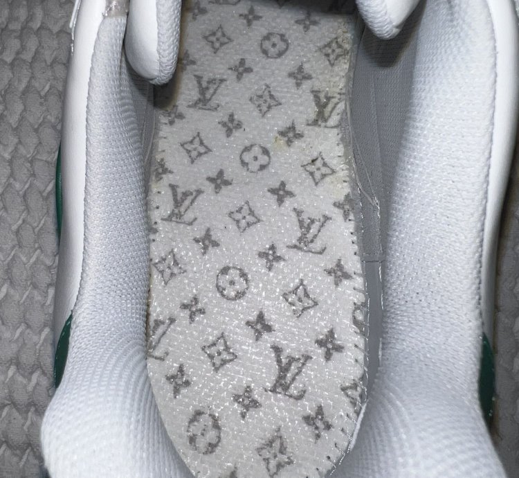 Louis Vuitton - Lv Trainer Sneaker Low White Green Original