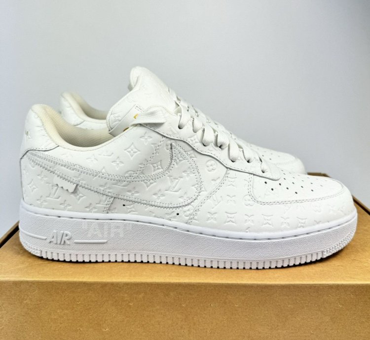 Louis Vuitton Air Force 1 White Sneakers
