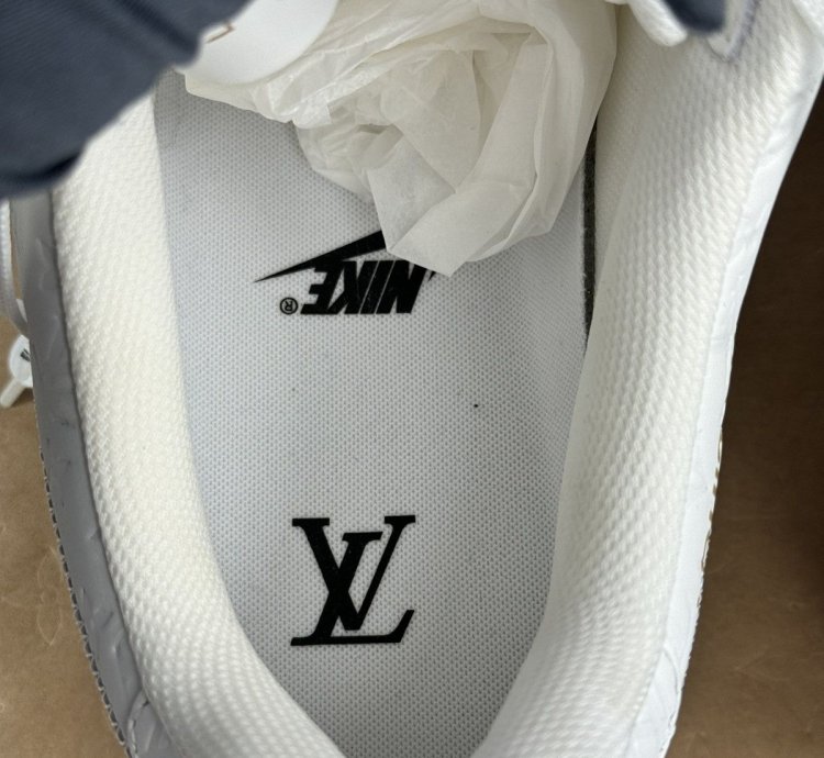 Louis Vuitton Air Force 1 White Sneakers
