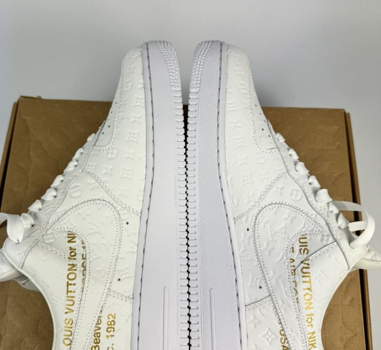 Louis Vuitton Air Force 1 White Sneakers