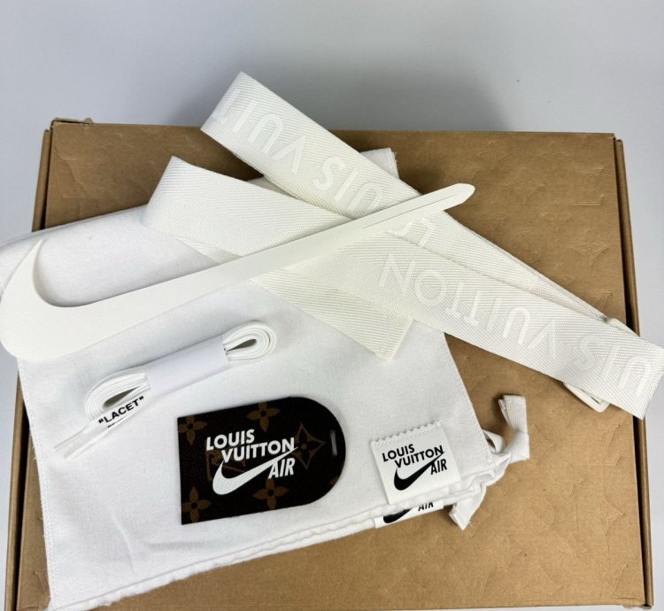 Louis Vuitton Air Force 1 White Sneakers