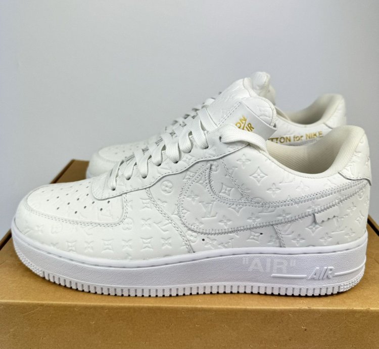 Louis Vuitton Air Force 1 White Sneakers