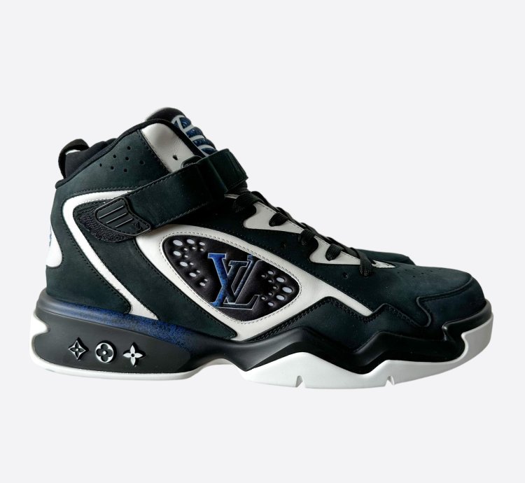 Louis Vuitton Black Blue Trainer 2 Sneaker
