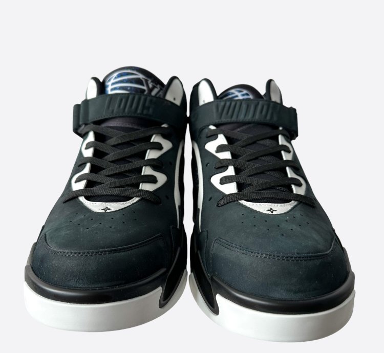 Louis Vuitton Black Blue Trainer 2 Sneaker