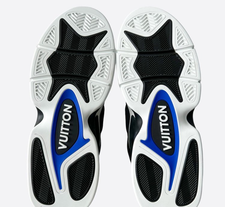 Louis Vuitton Black Blue Trainer 2 Sneaker