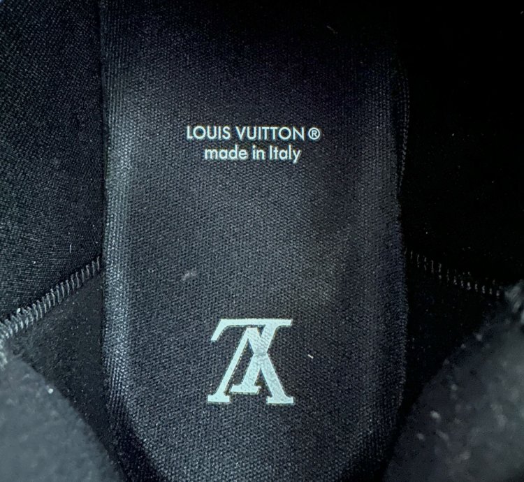 Louis Vuitton Black Blue Trainer 2 Sneaker