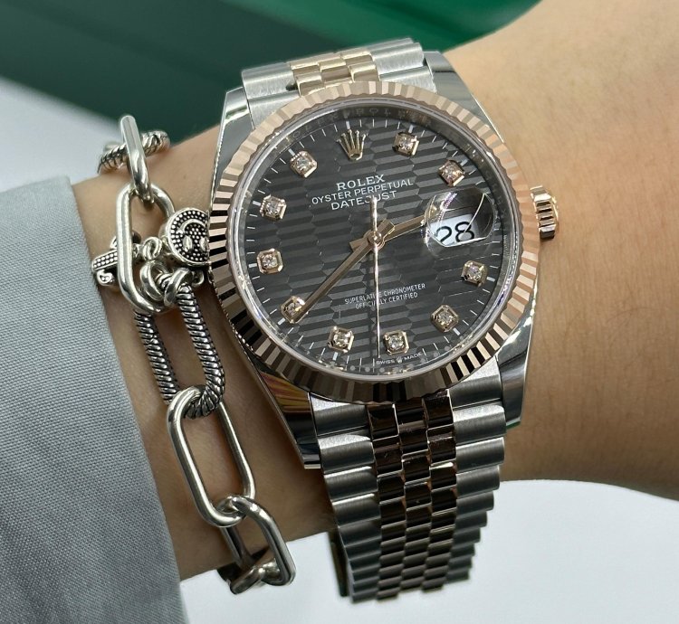 Rolex Datejust 36 126231 Grey Fluted Diamond Jubilee