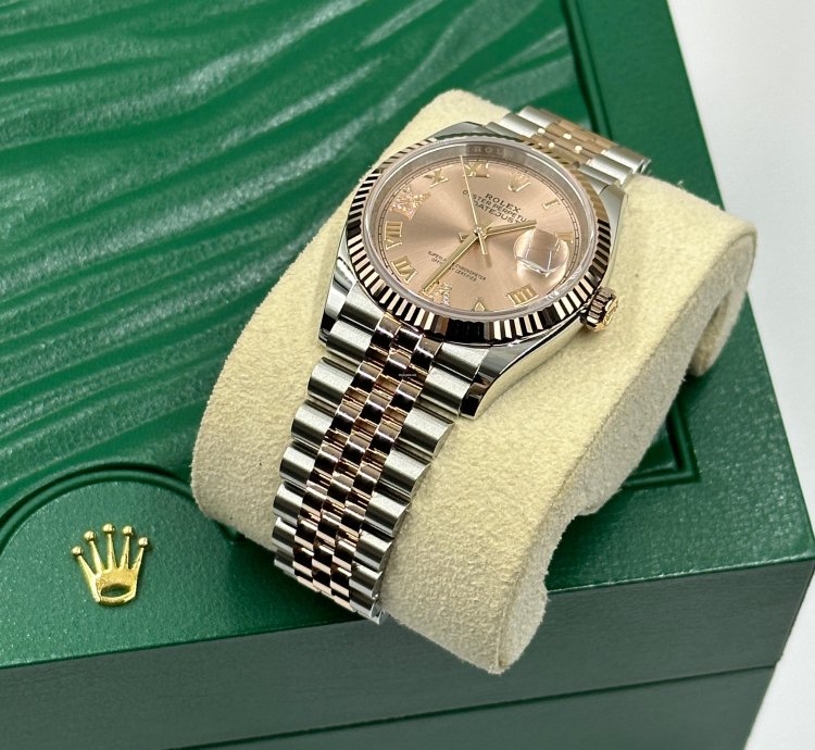 Rolex Datejust 36 126231 Viix Pink Roman Dial Jubilee