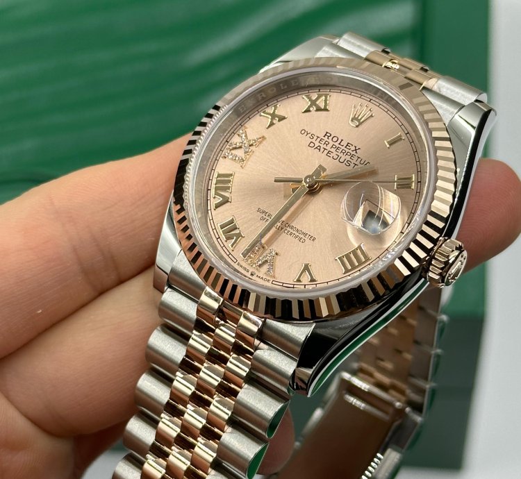 Rolex Datejust 36 126231 Viix Pink Roman Dial Jubilee