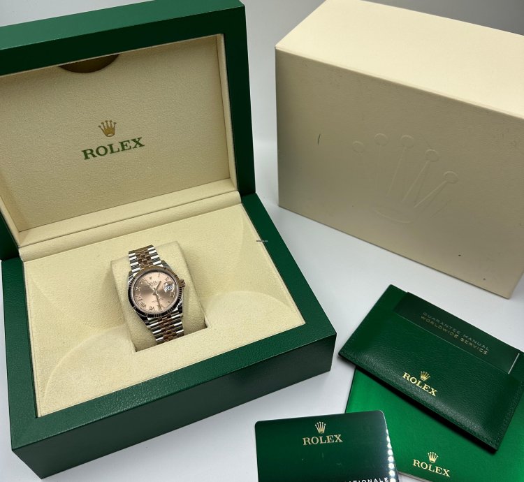 Rolex Datejust 36 126231 Viix Pink Roman Dial Jubilee