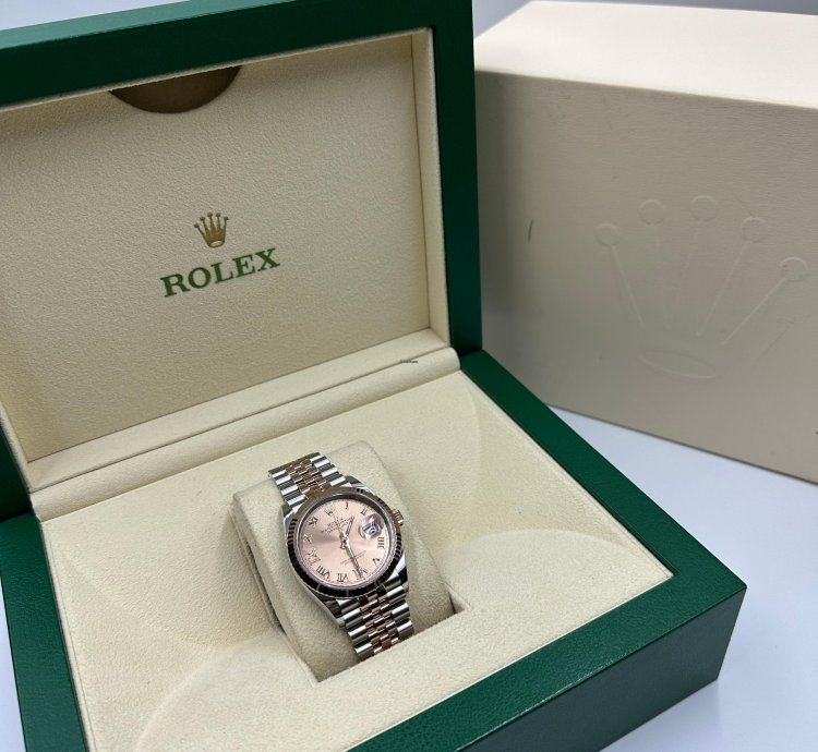 Rolex Datejust 36 126231 Viix Pink Roman Dial Jubilee
