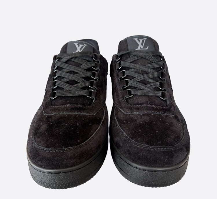 Louis Vuitton Black Suede Employee Trainers