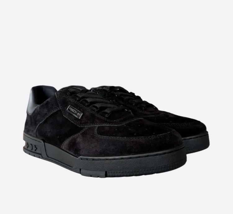 Louis Vuitton Black Suede Employee Trainers