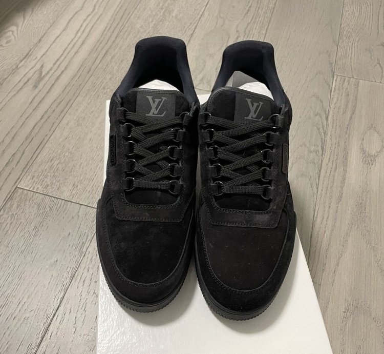 Louis Vuitton Black Suede Trainers