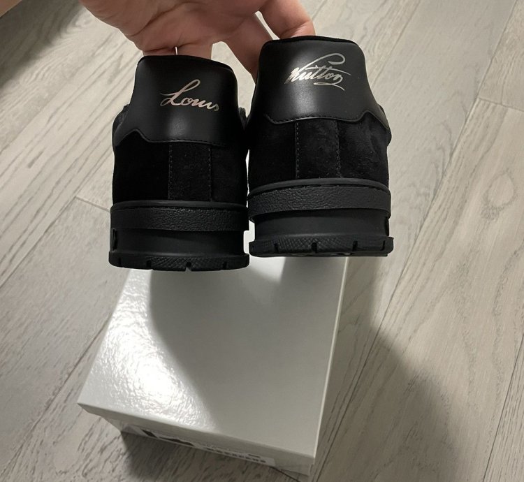 Louis Vuitton Black Suede Trainers
