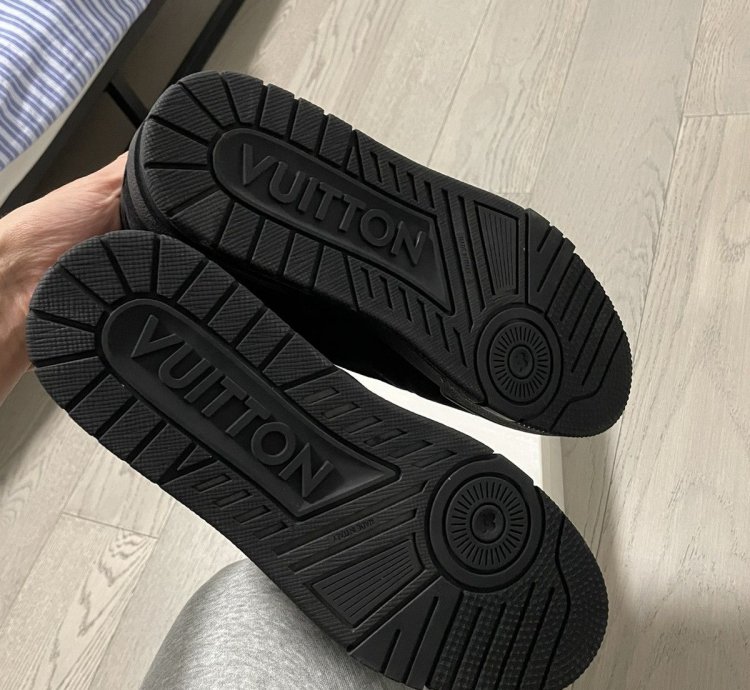 Louis Vuitton Black Suede Trainers