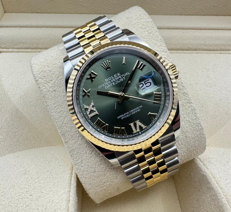Rolex Datejust 36 126233 Olive Diamond Dial 2025 New