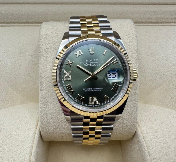 Rolex Datejust 36 126233 Olive Diamond Dial 2025 New