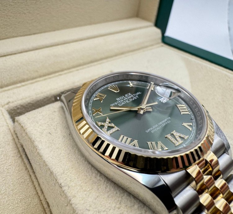 Rolex Datejust 36 126233 Olive Diamond Dial 2025 New