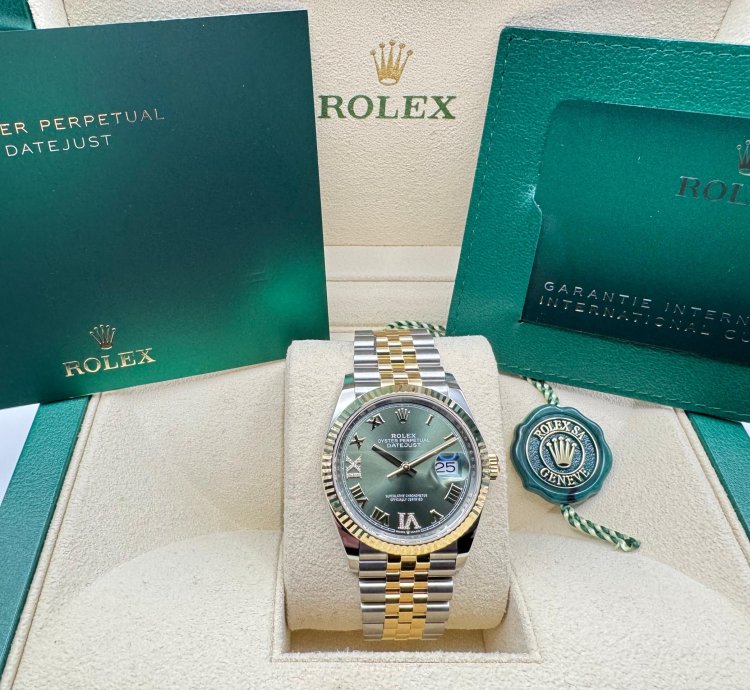 Rolex Datejust 36 126233 Olive Diamond Dial 2025 New