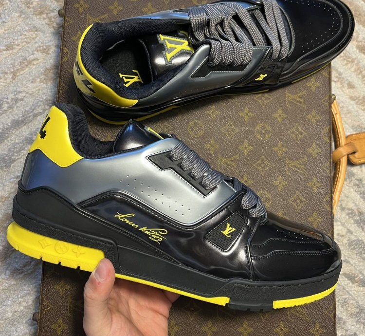 Louis Vuitton Black Yellow Trainer